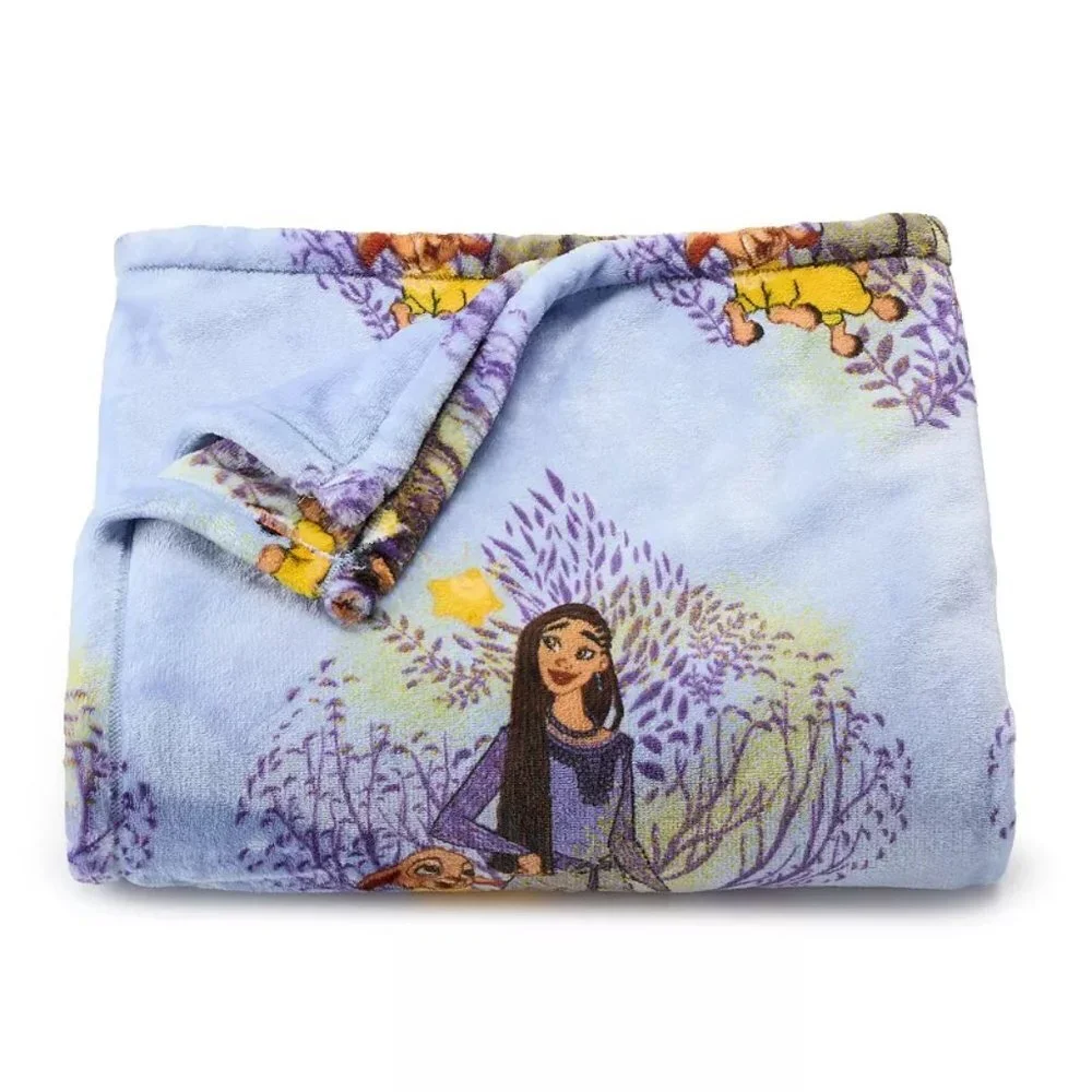 New Disney Wish Oversized Supersoft Printed Plush Throw by The Big One